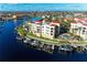 Luxury waterfront condo building with pool and boat slips at 3340 Wood Thrush Dr # 323, Punta Gorda, FL 33950