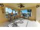 Spacious balcony overlooking water views, with patio furniture at 3340 Wood Thrush Dr # 323, Punta Gorda, FL 33950