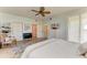 Main bedroom with hardwood floors, ample closet space and a balcony at 3340 Wood Thrush Dr # 323, Punta Gorda, FL 33950