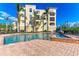 Resort-style pool with spa and patio area at 3340 Wood Thrush Dr # 323, Punta Gorda, FL 33950