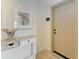 Inviting entryway with console table and artwork at 3340 Wood Thrush Dr # 323, Punta Gorda, FL 33950