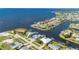 Aerial view of property in a waterfront community with quick access to the Gulf and scenic waterways at 4431 Gardner Dr, Port Charlotte, FL 33952