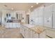 Gourmet kitchen with center island, custom cabinets, and modern appliances at 4431 Gardner Dr, Port Charlotte, FL 33952
