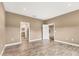 Simple bedroom with access to bathroom and tile floors at 11137 Mcdermott Ct, Englewood, FL 34223