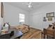 Cozy bedroom with a twin-sized bed, a desk, and ample closet space at 1766 Dunvegan Dr, Punta Gorda, FL 33980