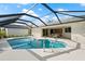 Refreshing screened pool with open access to the house at 210 Divinci Dr, Punta Gorda, FL 33950