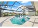 Inviting screened pool with ample space for lounging at 210 Divinci Dr, Punta Gorda, FL 33950