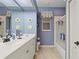 Bathroom with a shower/tub combo and updated vanity at 500 Andora Dr, Punta Gorda, FL 33950