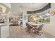 Kitchen dining area with water views and a table for four at 500 Andora Dr, Punta Gorda, FL 33950