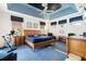 Spacious main bedroom with a blue ceiling and plenty of natural light at 500 Andora Dr, Punta Gorda, FL 33950