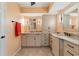 Double vanity bathroom with updated finishes at 101 N Marion Ct # 225, Punta Gorda, FL 33950
