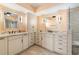 Updated bathroom with double vanity and large shower at 101 N Marion Ct # 225, Punta Gorda, FL 33950