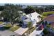 Aerial view of a single-story home with a tile roof and a two-car garage at 10208 Arrowhead Dr, Punta Gorda, FL 33955