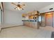 Kitchen with island and wood cabinets at 117 W Tarpon Nw Blvd, Port Charlotte, FL 33952