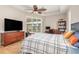Main bedroom with king bed, private access to the pool at 18138 Petoskey Cir, Port Charlotte, FL 33948