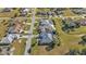 Aerial view of a single-Gathering home in a residential area at 26081 Templar Ln, Punta Gorda, FL 33983