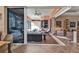 View of an indoor patio, showing access to a seating area at 26081 Templar Ln, Punta Gorda, FL 33983