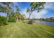 Backyard view with water feature at 3116 Silkwood Ln, Port Charlotte, FL 33953