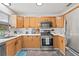 Modern kitchen with light wood cabinets, stainless steel appliances at 330 45Th S St, St Petersburg, FL 33711