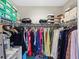 Large walk-in closet with ample hanging and shelving space at 900 E Marion Ave # 1403, Punta Gorda, FL 33950