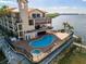 Resort-style pool and spa with waterfront views at 900 E Marion Ave # 1403, Punta Gorda, FL 33950