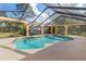 Large screened in pool area, great for relaxation at 1160 Rizzo St, Port Charlotte, FL 33952