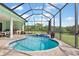 Screened pool and spa with ample space at 1228 Eppinger Dr, Port Charlotte, FL 33953