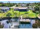 Private dock with lift and access to the waterway at 18174 Bracken Cir, Port Charlotte, FL 33948