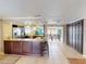 Spacious kitchen with island and view of pool area at 193 N Waterway Nw Dr, Port Charlotte, FL 33952