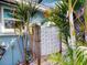 Charming outdoor shower with bamboo privacy screen at 193 N Waterway Nw Dr, Port Charlotte, FL 33952