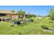 Lush green backyard with garden area at 2259 Kenya Ln, Punta Gorda, FL 33983