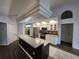 Modern kitchen with stainless steel appliances and granite countertops at 23104 Rountree Ave, Port Charlotte, FL 33980