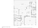 Detailed floor plan showing the layout of this single-story home, including bedrooms and living spaces at 2750 W Marion Ave, Punta Gorda, FL 33950