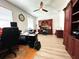 Office with a ceiling fan and spacious built-ins perfect for storing supplies and decor at 2750 W Marion Ave, Punta Gorda, FL 33950