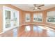 Bright bedroom with hardwood floors and water views at 3324 Antigua Dr, Punta Gorda, FL 33950