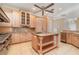 Spacious kitchen with island, granite countertops, and ample cabinetry at 3324 Antigua Dr, Punta Gorda, FL 33950