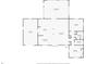 One-story home floor plan showcasing a spacious living area,bonus room, two bedrooms and two bathrooms at 3355 Elkcam Blvd, Port Charlotte, FL 33952