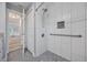Modern bathroom with walk-in shower and grab bar at 525 Madrid Blvd, Punta Gorda, FL 33950