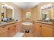 Large bathroom with double vanity, soaking tub, and shower at 87 Vivante Blvd # 8736, Punta Gorda, FL 33950