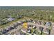 Aerial view of the house and surrounding neighborhood at 15292 Mille Fiore Blvd, Port Charlotte, FL 33953