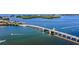 Aerial view of a drawbridge spanning waterway at 1931 Bayshore Dr, Englewood, FL 34223