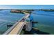 Aerial view of a drawbridge over water at 1931 Bayshore Dr, Englewood, FL 34223