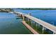 Aerial view of a bridge with walking path at 1931 Bayshore Dr, Englewood, FL 34223
