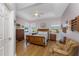 Spacious bedroom with wooden bed frame and ample closet space at 24490 Wallaby Ln, Punta Gorda, FL 33955