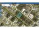 Lot view from overhead at 2721 Woodward Ave, North Port, FL 34286