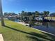 Private boat dock with quick access to the water at 4218 Yucatan Cir, Port Charlotte, FL 33948