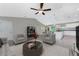 Open living room featuring lots of natural light and an open floorplan at 5587 E Price Blvd, North Port, FL 34288