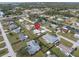 Aerial view showcasing the property's neighborhood setting at 817 E 6Th St, Englewood, FL 34223