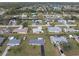 Aerial image showing neighborhood homes and landscaping at 817 E 6Th St, Englewood, FL 34223