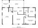 1100 sq ft floor plan, 2 bed, 2 bath, screened porch and garage at 817 E 6Th St, Englewood, FL 34223